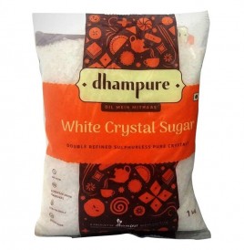 Dhampure White Crystal Sugar   Pack  1 kilogram